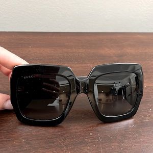 Oversized Gucci sunglasses